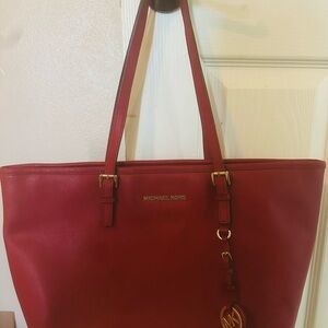Michael Kors Cherry Red Tote